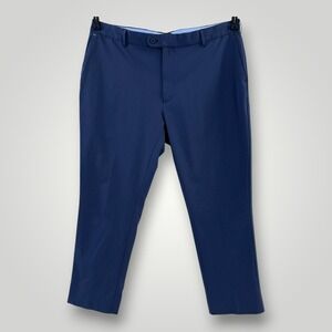 Peter Millar Golf Pants Mens 40x28.5 Navy Crown Crafted Performance Polyester